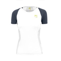 Kvinner t-skjorte Karpos Lavaredo Evo W Jersey lys hvit / ombre blå